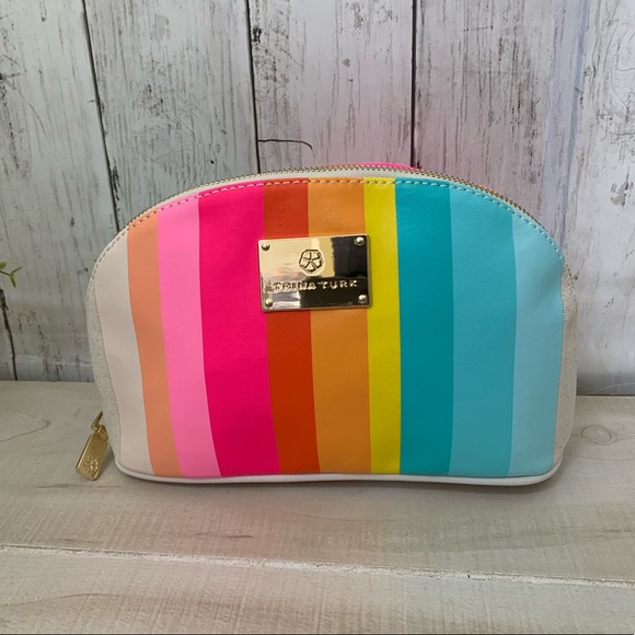 Trina Turk Handbags - NWOT Trina Turk Cosmetic Makeup Bag Stripes